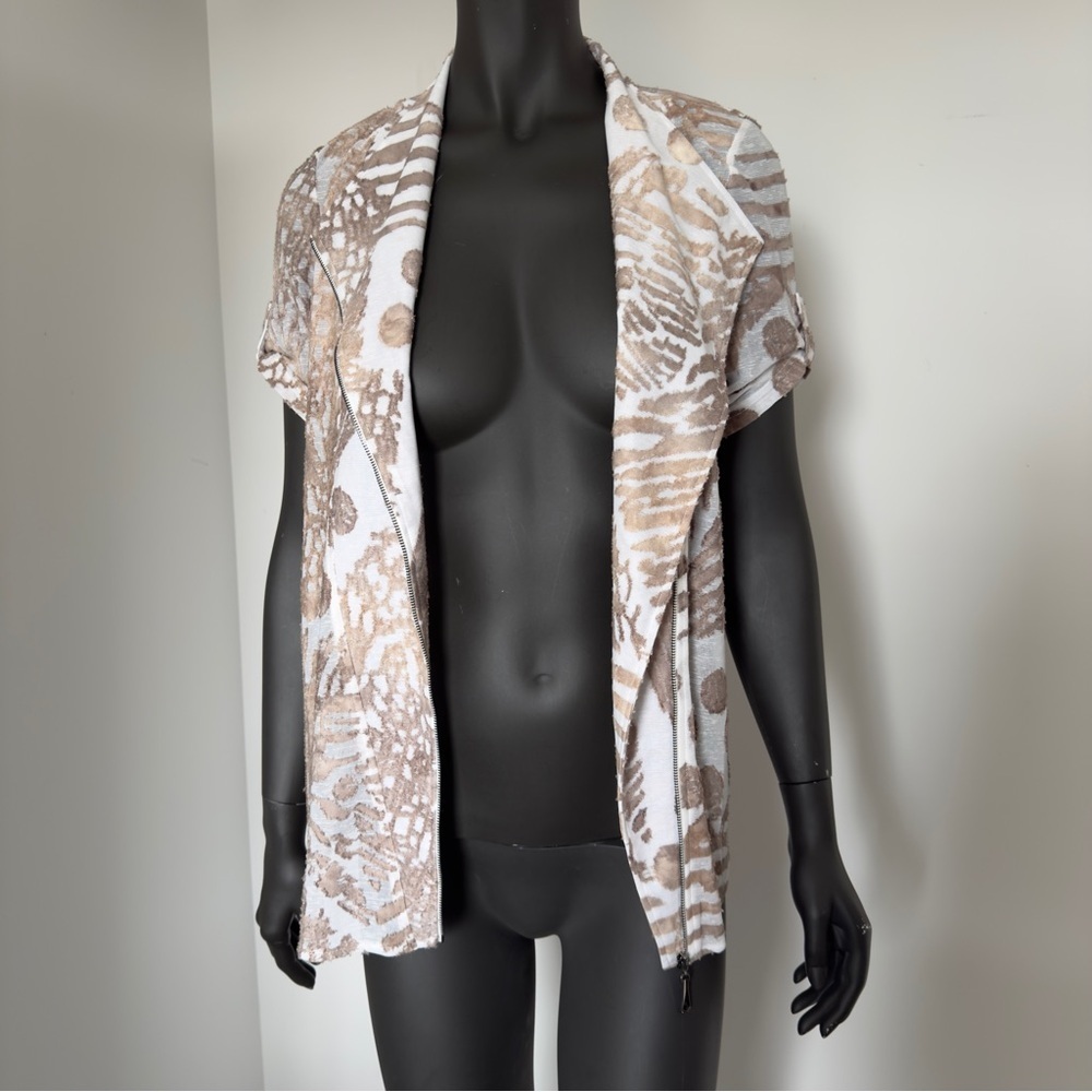 161. Picadilly Canada Zip-Front Textured Blazer - Size S (NWT) - Picture 3 of 8